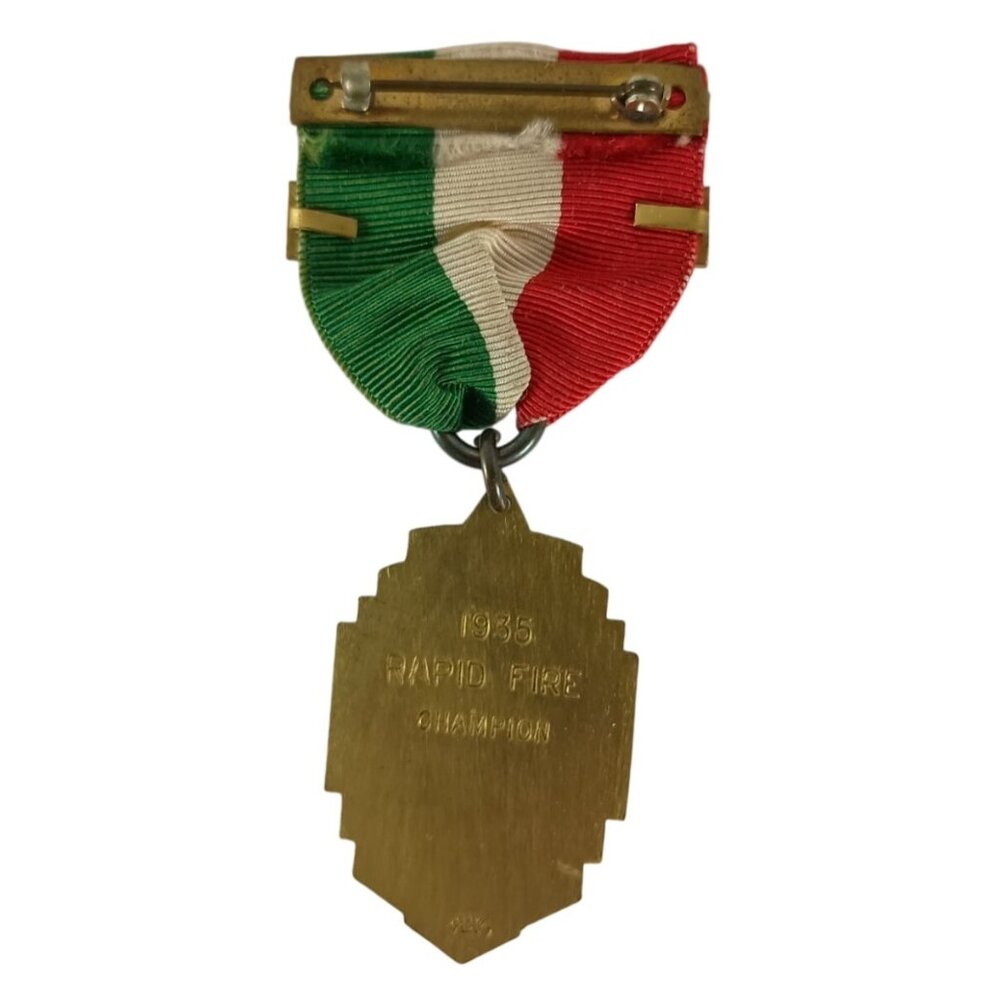 San Diego Southwest International Pistol Matches 1935 Rapid Fire Champion Award - Picture 2 of 5